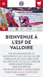 Mobile Screenshot of esf-valloire.fr